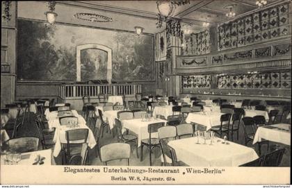 CPA Berlin Mitte, Unterhaltungs-Restaurant Wien-Berlin, Jägerstraße 63 a