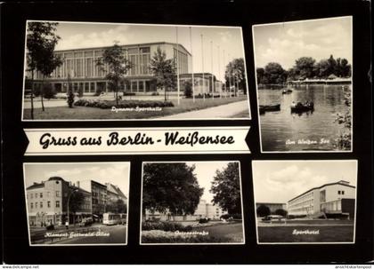 CPA Berlin Weißensee, Hohenschönhausen, Dynamo Sporthalle, Sporthotel, Klement Gottwald Allee