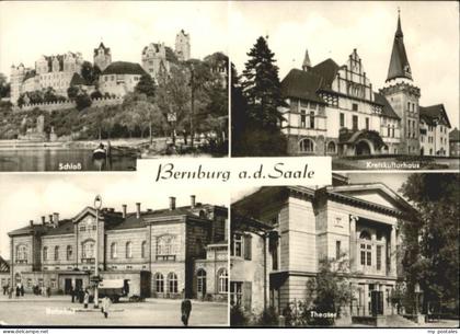 Bernburg Saale Bernburg Kreiskulturhaus Schloss Bahnhof Theater
