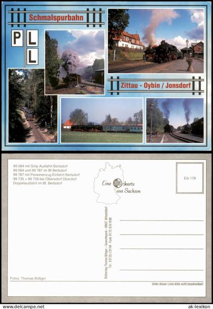 Ansichtskarte Olbersdorf Schmalspurbahn Zittau - Oybin / Jonsdorf 2000