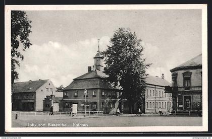AK Biesenthal / Mark, Rathaus mit Geschäft
