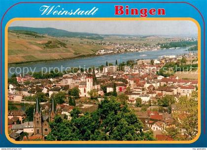 Bingen Rhein Fliegeraufnahme