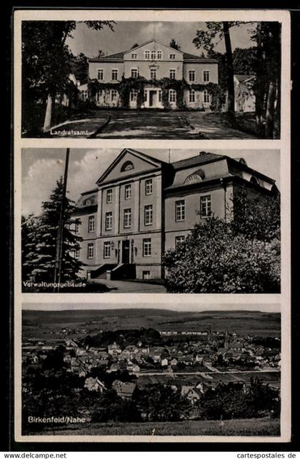 AK Birkenfeld /Nahe, Landratsamt, Verwaltungsgebäude, Ortsansicht