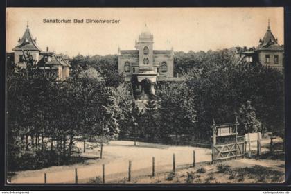 AK Birkenwerder, am Sanatorium Bad Birkenwerder