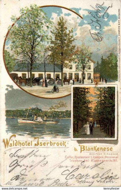 Blankenese - Waldhotel Iserbrook - Litho