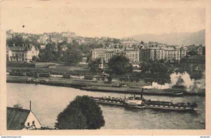 Schützenhaus, Krankenhaus und Villenviertel Tetschen Böhmen Postkarte AK 1941