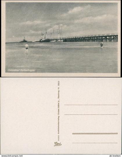 Ansichtskarte Boltenhagen Seebrücke, Dampfer 1935