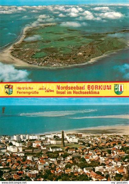 Borkum Nordseeheilbad Fliegeraufnahmen