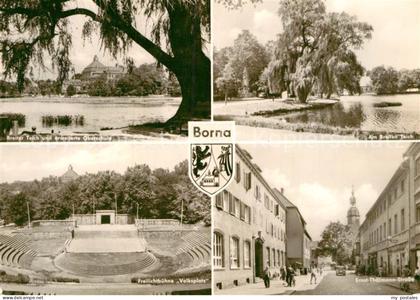 Borna Leipzig Breiter Teich Oberschule Freilichtbuehne Volksplatz Ernst Thaelman
