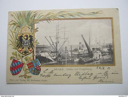 BRAKE   ,  Schöne Karte um 1901