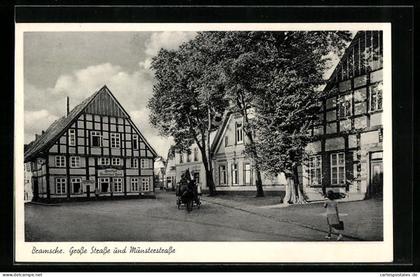 AK Bramsche, Grosse Strasse und Münsterstrasse