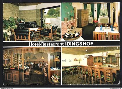 AK Bramsche, Hotel-Restaurant Idingshof, Innenansichten
