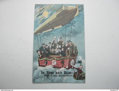BRAMSCHE , Luftschiff ,Seltene Karte um 1911