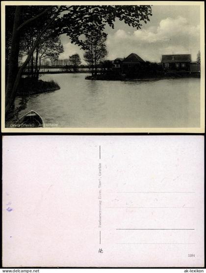 Ansichtskarte Deetz (Havel)-Groß Kreutz (Havel) Anglerheim 1935