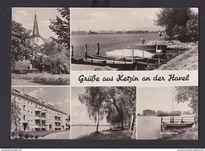 Ansichtskarte Ketzin Havel Brandenburg nach Halle Sachsen Anhalt