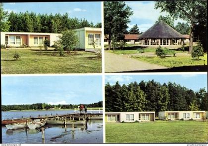 CPA Ahrensdorf Templin in der Uckermark, Erholungsheim VEB Leuna-Werke Walter Ulbricht, Bootssteg