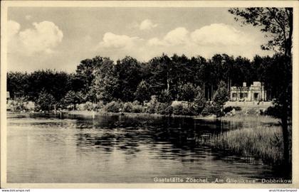 CPA Dobbrikow Nuthe-Urstromtal Teltow-Fläming, Gaststätte Zöschel Am Glieniksee