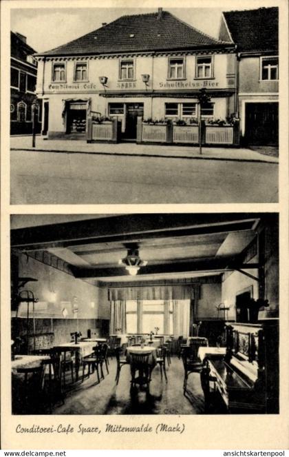 CPA Mittenwalde Mark, Konditorei Cafe Sparr, Yorckstraße 55