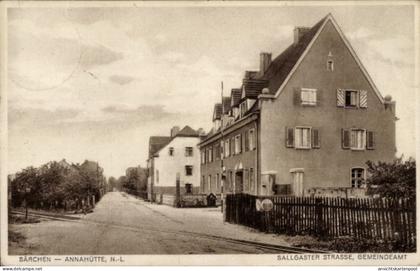 CPA Särchen Annahütte Schipkau in der Niederlausitz, Gemeindeamt in der Sallgaster Straße