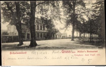 CPA Schulzendorf Sonnenberg in Brandenburg, Müller's Restaurant