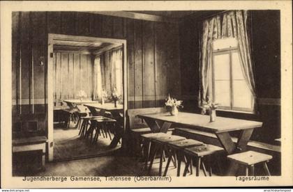 CPA Tiefensee Werneuchen in Brandenburg, Gamensee, Jugendherberge, Tagesräume