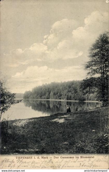 CPA Tiefensee Werneuchen in der Mark, Gamensee im Blumental