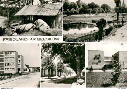 Friedland Mark Friedland Schutzhuette am Wanderweg zum Schwielochsee Burg Polyte