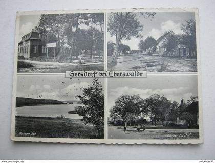 GERSDORF , Eberswalde, Seltene Karte um 1939