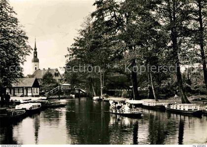 Luebbenau Spreewald Kahnstation Wasserstrasse