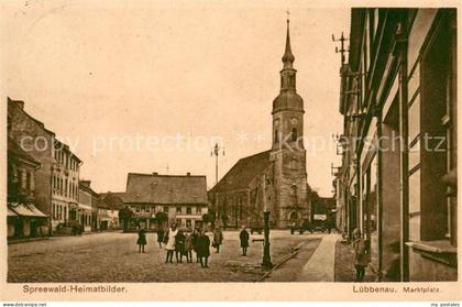 Luebbenau Spreewald Marktplatz Kirche