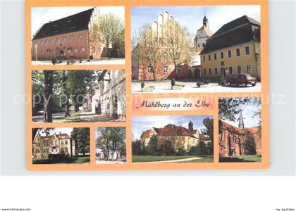 Muehlberg Elbe Neustaedter Markt mit Rathaus