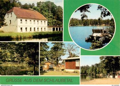 Schlaubetal Muellrose Brandenburg Schervenzsee Schlaube Bungalow-Siedlung Kupfer