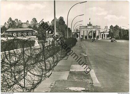 Berlin - Brandenburger Tor - Foto-Ansichtskarte Großformat 1962