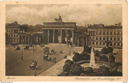 CPA Berlin Pariserplatz und Brandenburger Tor