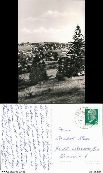 Ansichtskarte Breitenbrunn (Erzgebirge) Blick auf den Ort 1968