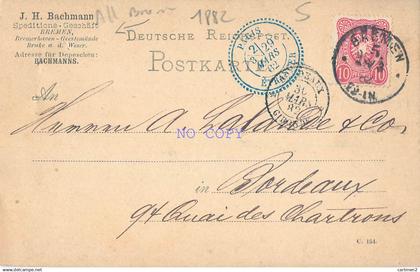 BREMEN BREME BACHMANNS SPEDITIONS GESCHAFT 1882 DEUTSCHLAND