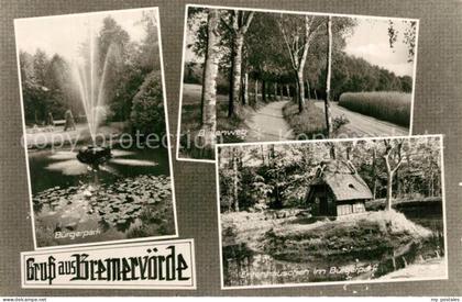 Bremervoerde Buergerpark Birkenweg Entenhaeuschen