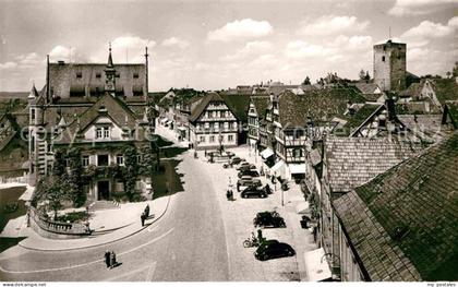 Bretten Baden Hauptstrasse mit Rathaus