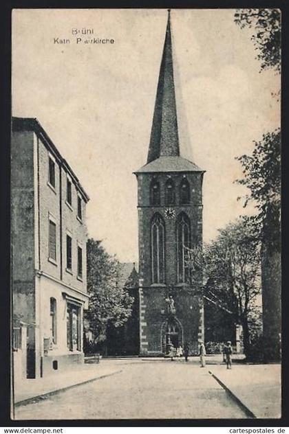 AK Brühl / Köln, Ansicht der Kathol. Pfarrkirche