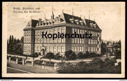 ALTE POSTKARTE BRÜHL PENSIONAT UND LYZEUM DER URSULINEN Schule school école cpa postcard Ansichtskarte AK