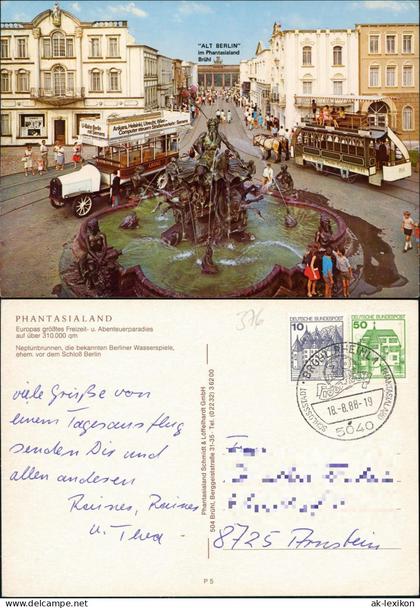 Ansichtskarte Brühl Phantasialand Nachbau "Alt-Berlin" 1988