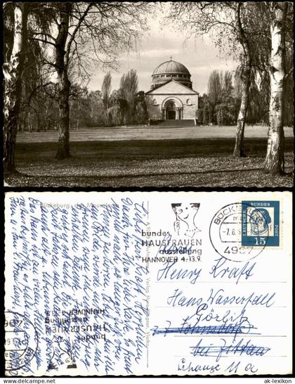 Ansichtskarte Bückeburg Mausoleum 1960