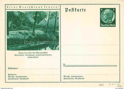 Burg Spreewald Brandenburg Spreewald Kahnrundfahrten Wendischer-Kirchgang Heimat