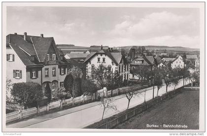 AK Bahnhof ? Burkau Häuser Villen Bahnhofstrasse bei Bischofswerda Uhyst Rammenau Elstra Panschwitz
