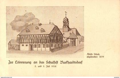 H6127 - Burkhardtsdorf - Schulfest Jubiläumskarte - Bruno Schreiber