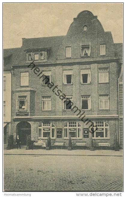 Buxtehude - Mackenthun 's Hotel - Verlag H. Behning Photograph Buxtehude - Rückseite beschrieben