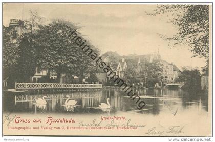 Gruss aus Buxtehude - Viver-Partie - Verlag C. Hausmann Buxtehude gel. 1901