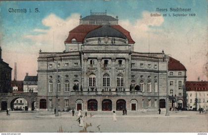D2614 - Chemnitz Theater Opernhaus Eröffnung Jubiläumskarte - Verlag H. Richter