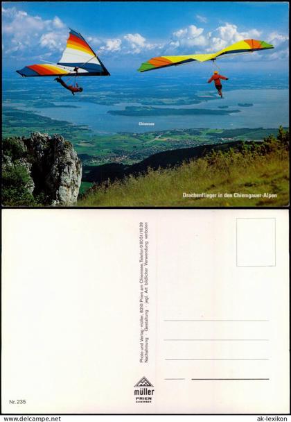 Chiemsee Chiemsee (See) Drachenflieger in den Chiemgauer-Alpen 1980