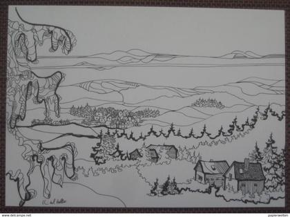 Clausthal-Zellerfeld (Goslar) - Künstlerkarte (Christel Keller) Buntenbock